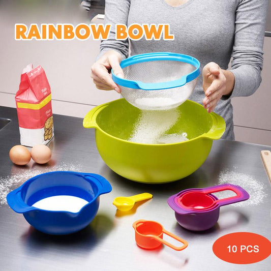 10-piece rainbow bowl kitchen Kitchen & Dining