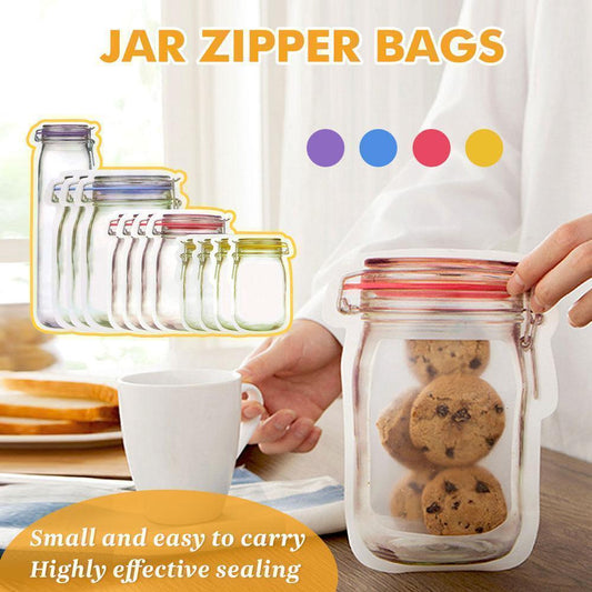 Jar Zipper Bags, set of 5 kitchen Kitchen & Dining storage