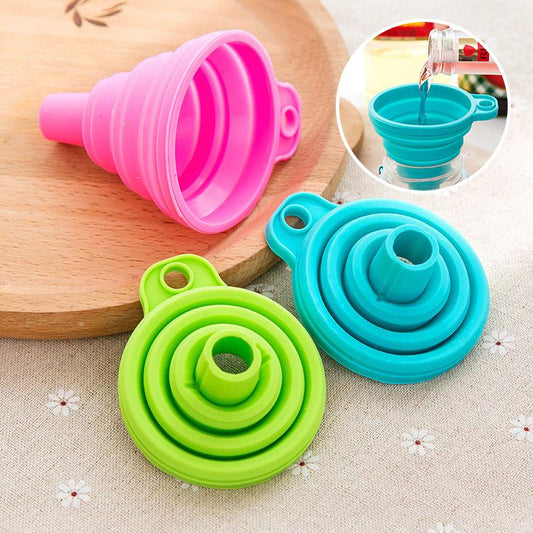 Kitchen Folding Silicone Funnel kitchen Kitchen & Dining