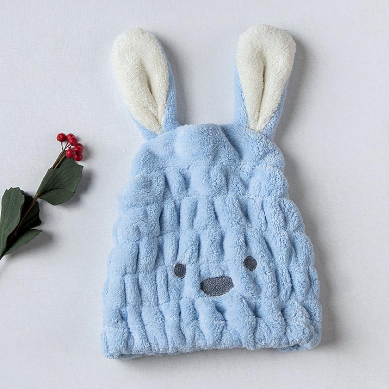 Super absorbent rabbit ear dry hair cap bathroom beauty