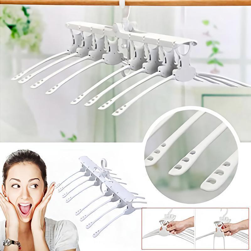 8 In 1 Multifunctional Folding Hanger For Space Saving Closet & Storage storage