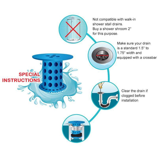 Anti-clogging Drainage Protector, 3 PCs bathroom