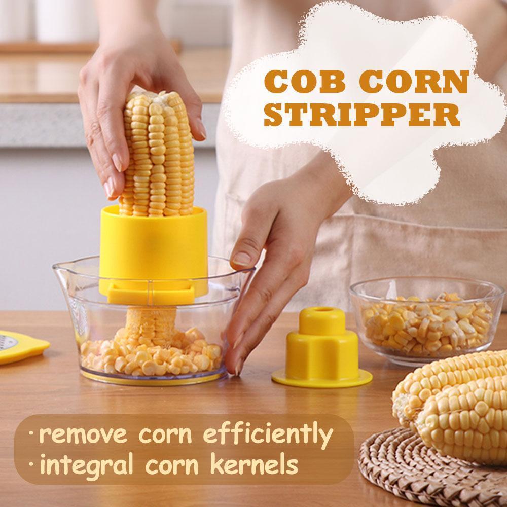 Cob Corn Stripper With Built-In Measuring Cup And Grater kitchen Kitchen & Dining