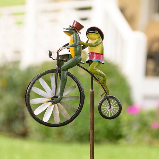 Animal Bicycle Windmill frogs decoration Garden & Patio