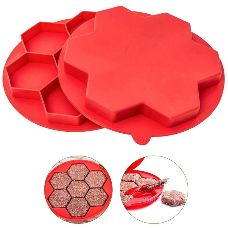 Hexagonal Burger Meat Mold kitchen Kitchen & Dining