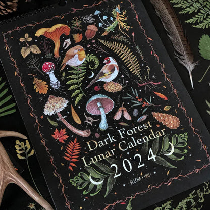 2024 Dark Forest Lunar Calendar 2024 decoration