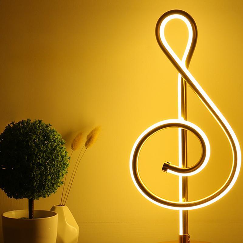 Musical Note Lamp Bedding smart home