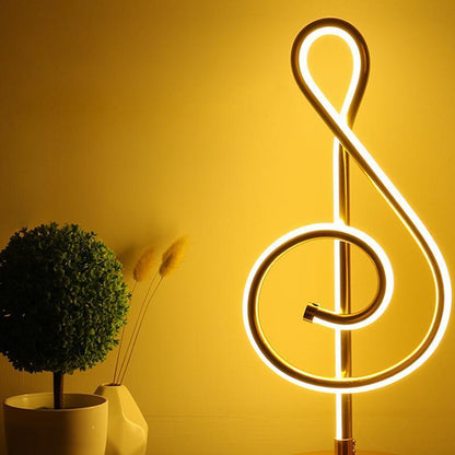 Musical Note Lamp Bedding smart home