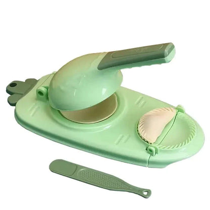 2-in-1 Dumpling Skin Artifact DIY Dumpling Maker Green __stock:200 Kitchen & Dining refund_fee:800