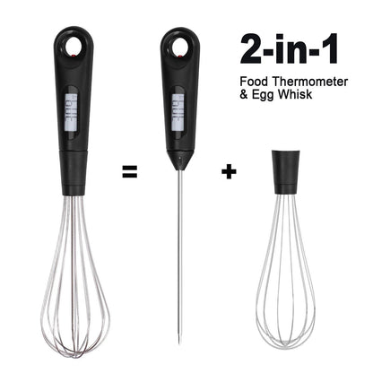 2-in-1 Instant Read Food Thermometer and Egg Whisk Kitchen & Dining refund_fee:1200