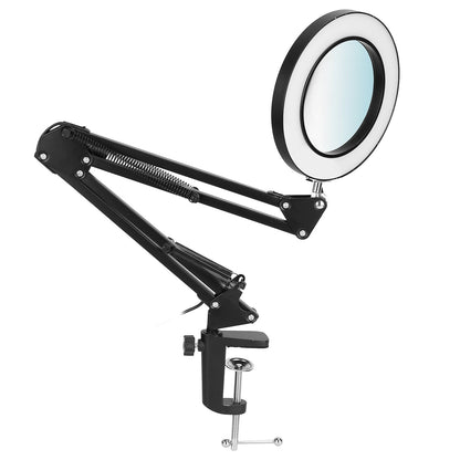 2-in-1 LED Magnifier Desk Lamp with 8x Magnifying Glass __stock:100 Indoor Lighting refund_fee:1200 Warranty