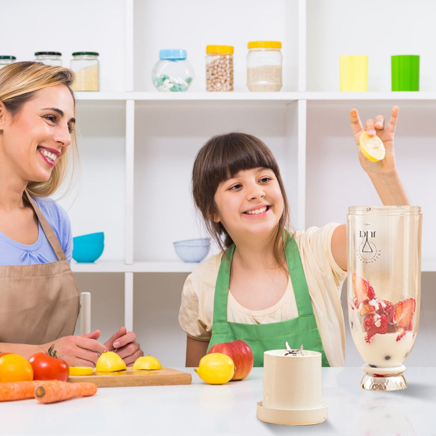 2-in-1 Portable Fruit Blender Rechargeable __stock:50 Kitchen & Dining refund_fee:1800 Warranty