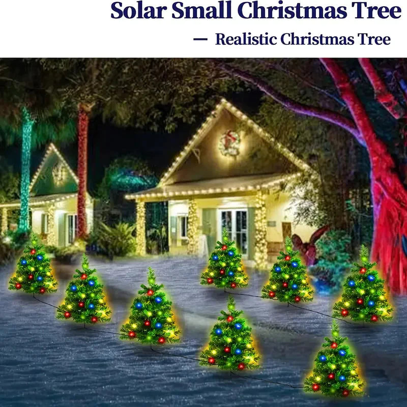 2-in-1 Solar Christmas Tree Lawn Light __stock:200 Holiday Decor & Apparel refund_fee:1200 Warranty