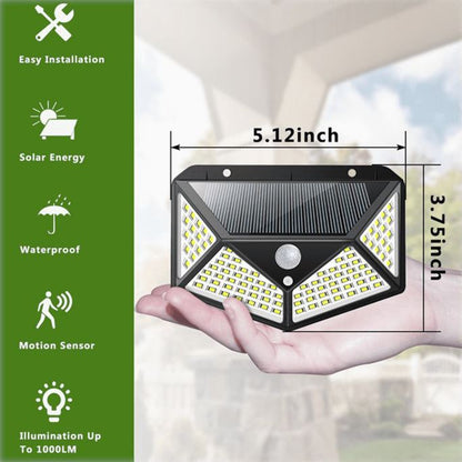 2-Pack: 100-LED Solar Powered Motion Sensor Lights With 270° Wide Angle __stock:750 Outdoor Lighting refund_fee:1200 Warranty