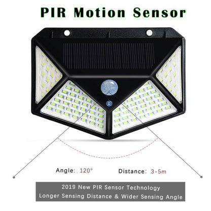 2-Pack: 100-LED Solar Powered Motion Sensor Lights With 270° Wide Angle __stock:750 Outdoor Lighting refund_fee:1200 Warranty