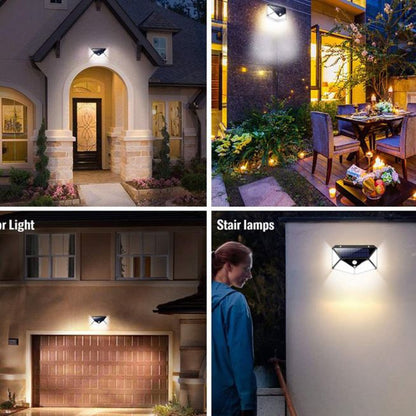 2-Pack: 100-LED Solar Powered Motion Sensor Lights With 270° Wide Angle __stock:750 Outdoor Lighting refund_fee:1200 Warranty