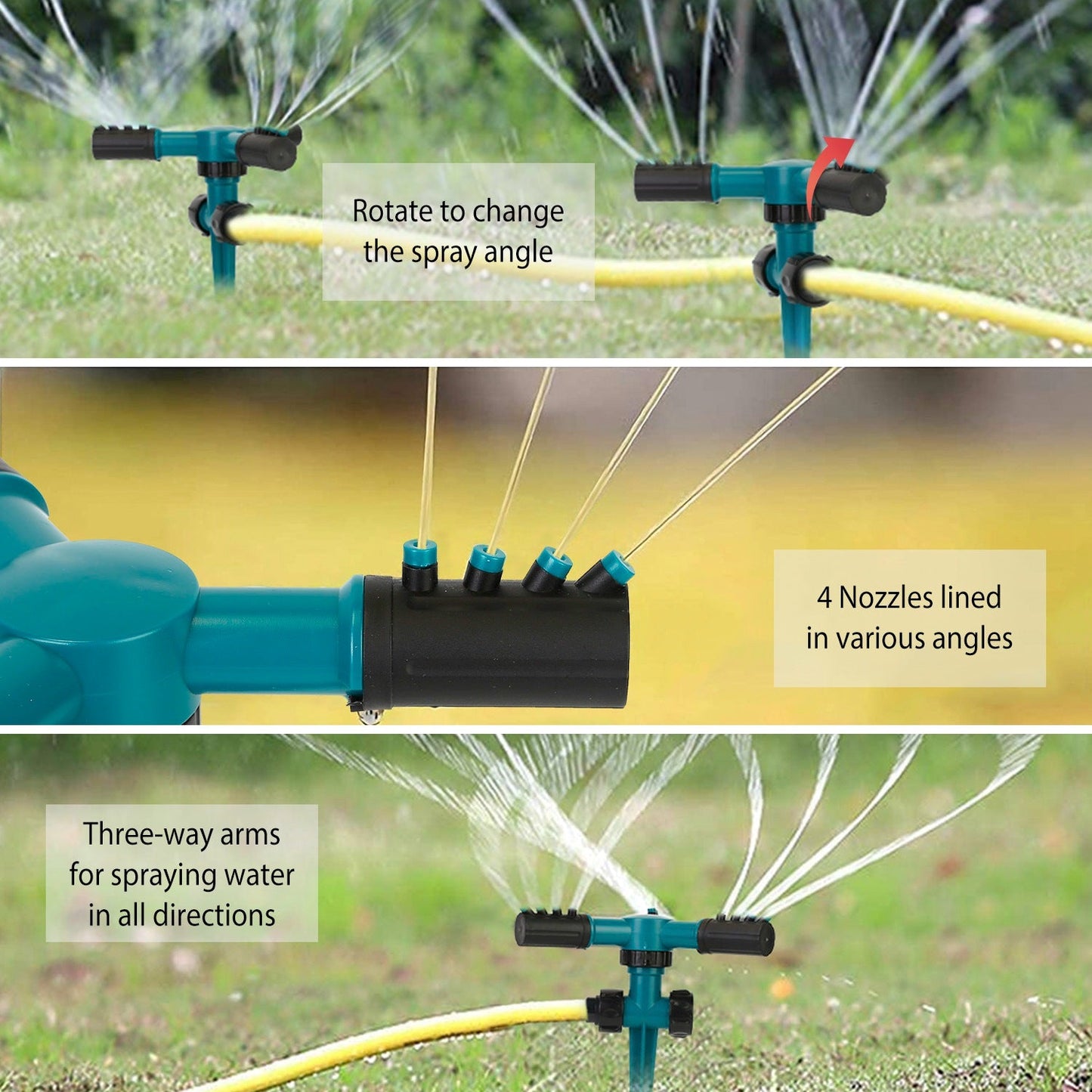 2-Pack: 360 Degree Rotatable Lawn Garden Sprinkler __stock:50 Garden & Patio refund_fee:1200