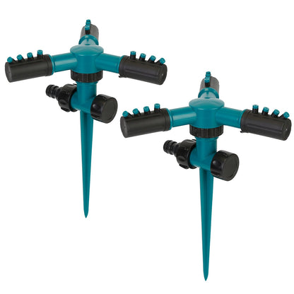 2-Pack: 360 Degree Rotatable Lawn Garden Sprinkler __stock:50 Garden & Patio refund_fee:1200