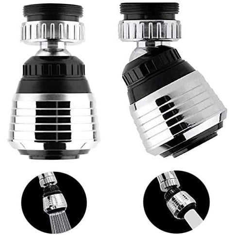 2-Pack: 360 Degree Swivel Faucet Aerator Deluxe Water Saving Faucet Sprayer __stock:200 Home Improvement refund_fee:800