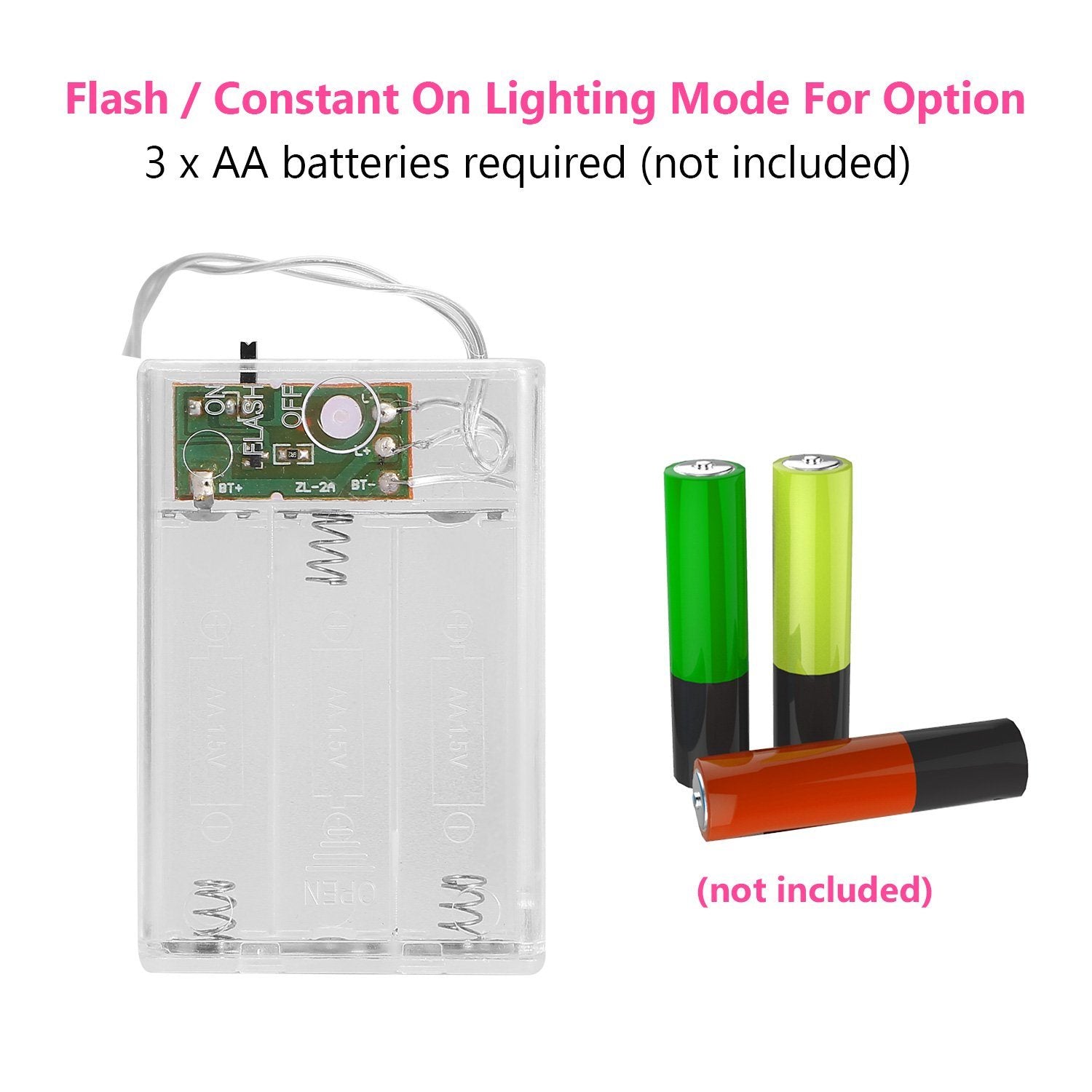 2-Pack: 40 LEDs Rose Flower String Lights __stock:150 refund_fee:800 String & Fairy Lights Warranty