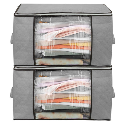 2-Pack: 90L Large Capacity Foldable Closet Organizer __stock:50 Closet & Storage refund_fee:1200