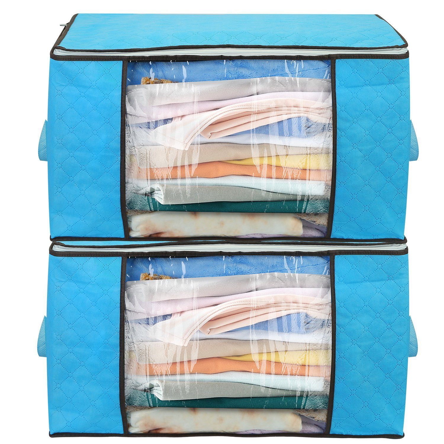 2-Pack: 90L Large Capacity Foldable Closet Organizer __stock:50 Closet & Storage refund_fee:1200