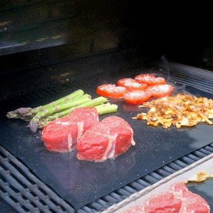 2-Pack: BBQ Reusable Non-Stick Heat-Resistant Grilling Mats __stock:400 Kitchen & Dining refund_fee:800