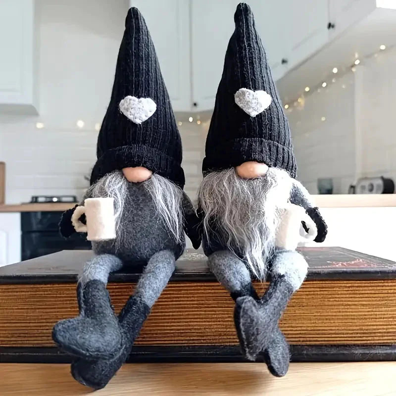 2-Pack: Coffee Gnome Plush Doll Black __stock:200 Holiday Decor & Apparel refund_fee:800