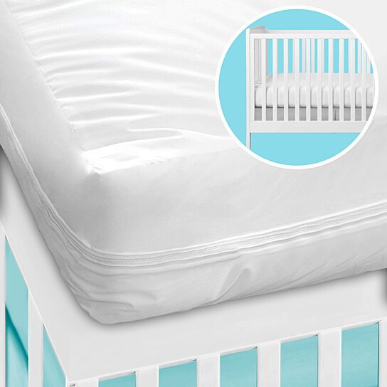 2-Pack: Deluxe Vinyl Zippered Crib Mattress Cover __label2:BOGO 30% OFF __stock:1000 Bedding refund_fee:1200