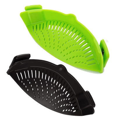 2-Pack: Easy Snap On Heat Resistance Silicone Kitchen Strainer __stock:250 Kitchen & Dining refund_fee:1200