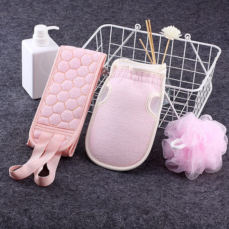 2-Pack: Exfoliating Body Scrubber Set Pink __stock:200 Bath refund_fee:800