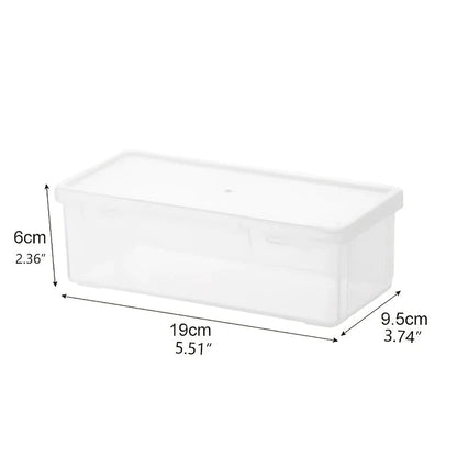 2-Pack: Extra Large Capacity Plastic Pencil Box Stackable Translucent Clear Pencil Box __stock:200 Closet & Storage refund_fee:800