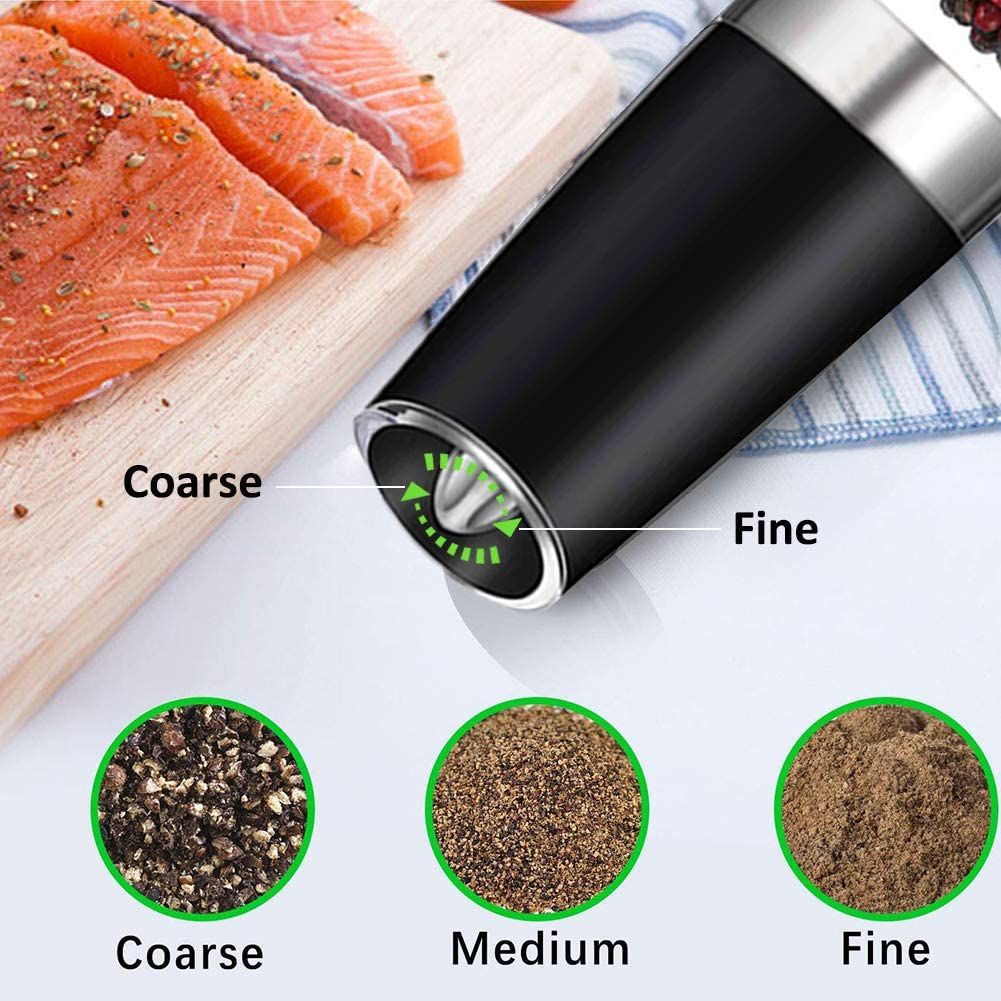 2-Pack: Gravity Electric Salt Pepper Grinder __stock:200 Kitchen & Dining refund_fee:1200