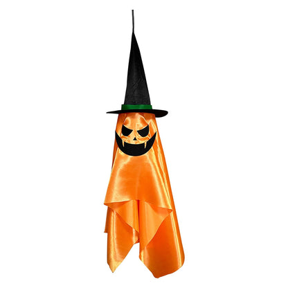 2-Pack: Hanging Ghosts with Wizard Hat Snicker Scary Face __stock:50 Holiday Decor & Apparel refund_fee:1200