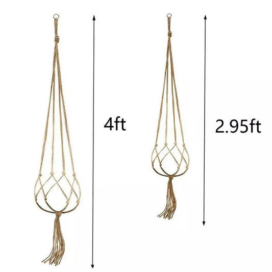 2-Pack: Indoor Outdoor Hanging Pot Rope Net Macrame Plant Hanger __stock:100 Garden & Patio refund_fee:800