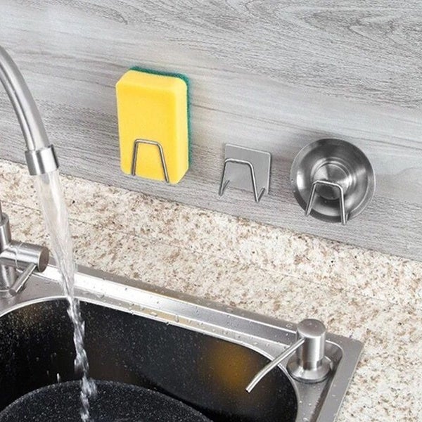 2-Pack: Kitchen Stainless Steel Sink Sponge Holder __stock:200 Kitchen & Dining refund_fee:800