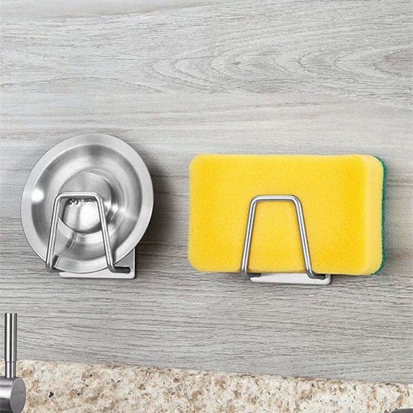 2-Pack: Kitchen Stainless Steel Sink Sponge Holder __stock:200 Kitchen & Dining refund_fee:800