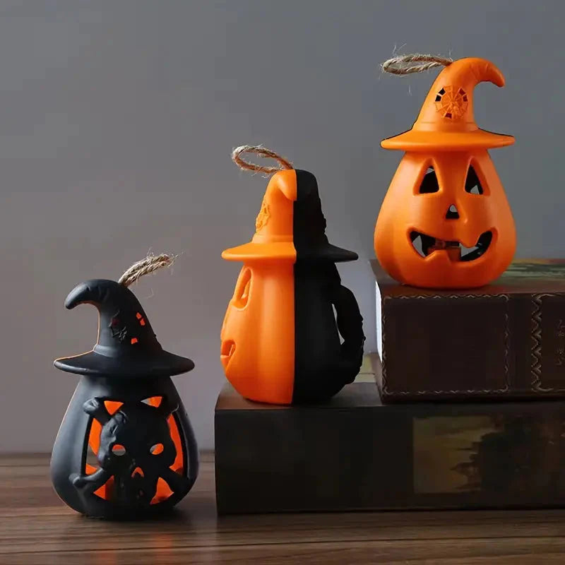 2-Pack: LED Lamp Halloween Pumpkin Light __stock:200 Holiday Decor & Apparel refund_fee:800