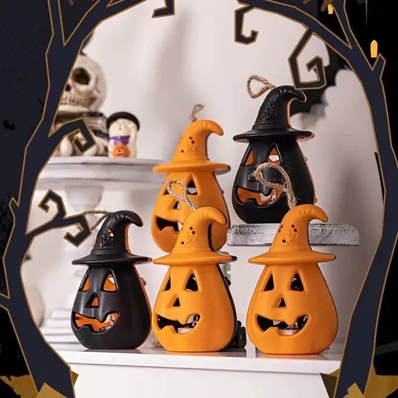 2-Pack: LED Lamp Halloween Pumpkin Light __stock:200 Holiday Decor & Apparel refund_fee:800