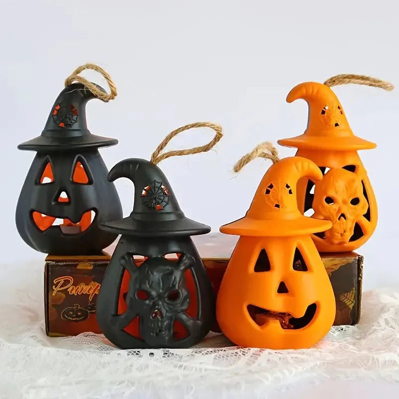 2-Pack: LED Lamp Halloween Pumpkin Light __stock:200 Holiday Decor & Apparel refund_fee:800