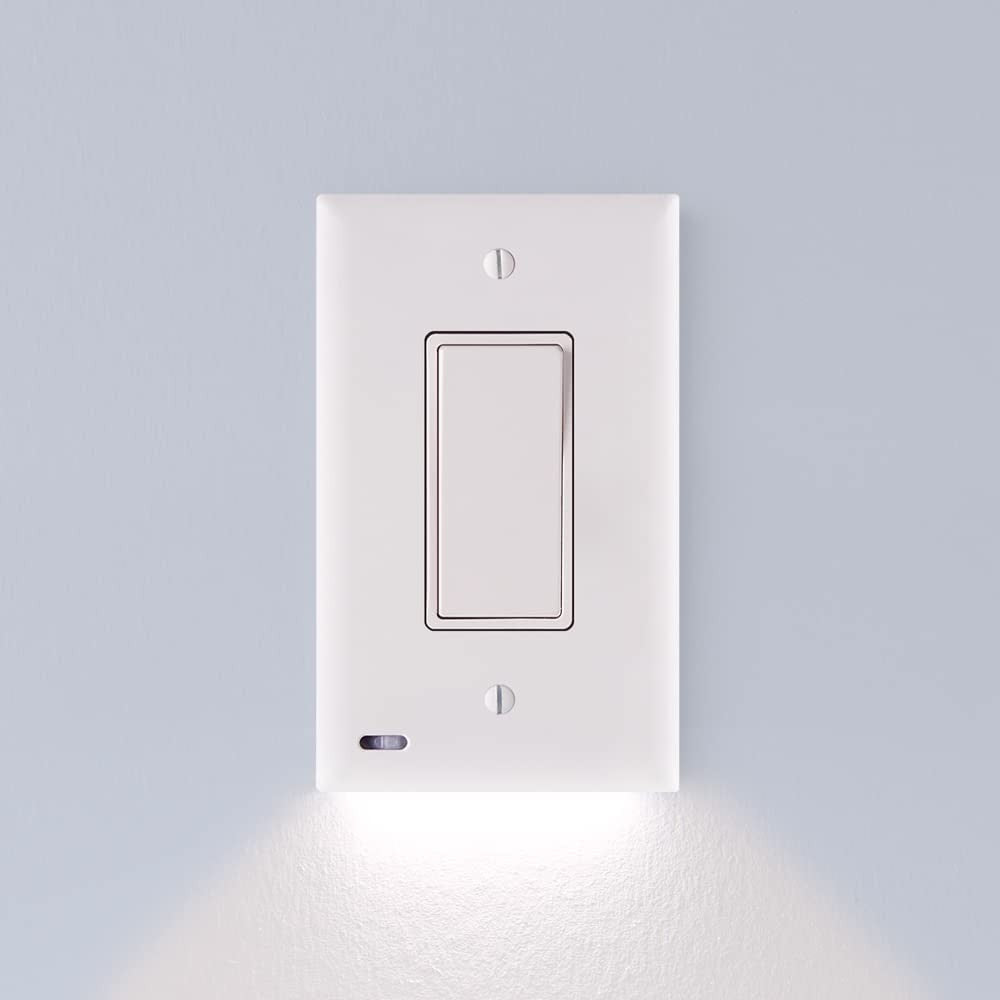 2 Pack: LED Motion Light Switch Plate __stock:400 Indoor Lighting refund_fee:800 Warranty