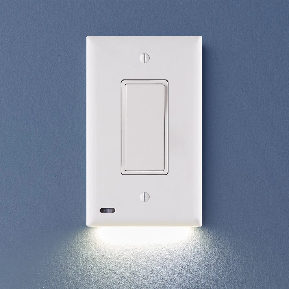 2 Pack: LED Motion Light Switch Plate Rocker __stock:400 Indoor Lighting refund_fee:800 Warranty