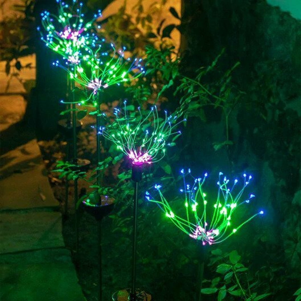 2-Pack: LED Solar Firework Garden Light __stock:750 Garden & Patio refund_fee:1200