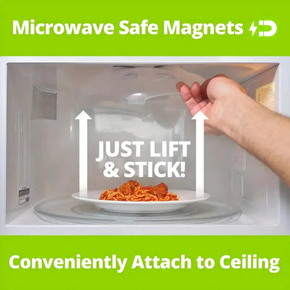 2-Pack: Magnetic Microwave Cover, BPA-Free Anti-Splatter Guard with Steam Vents __stock:200 Kitchen & Dining refund_fee:1200