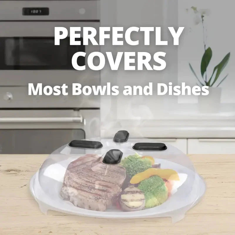 2-Pack: Magnetic Microwave Cover, BPA-Free Anti-Splatter Guard with Steam Vents __stock:200 Kitchen & Dining refund_fee:1200