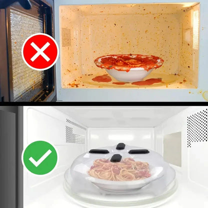 2-Pack: Magnetic Microwave Cover, BPA-Free Anti-Splatter Guard with Steam Vents __stock:200 Kitchen & Dining refund_fee:1200