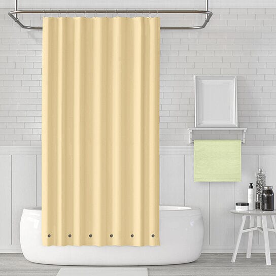 2-Pack: Magnetic Mildew Resistant Solid Vinyl Shower Curtain Liners Peach __stock:1000 Bath refund_fee:800