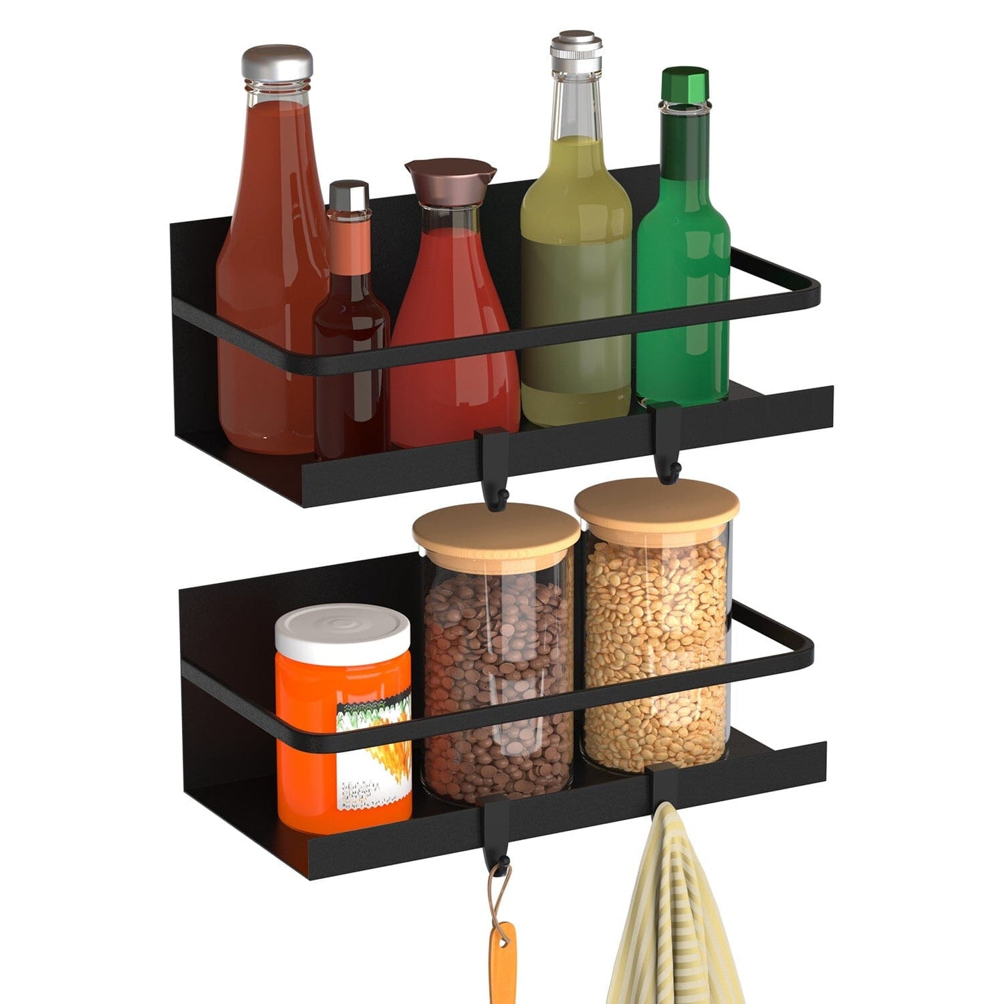 2-Pack: Magnetic Spice Holder Rack Organizer __stock:50 Kitchen & Dining refund_fee:1200