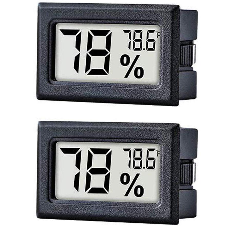 2-Pack: Mini Digital Hygrometer Gauge Indoor Thermometer Household Appliances refund_fee:800