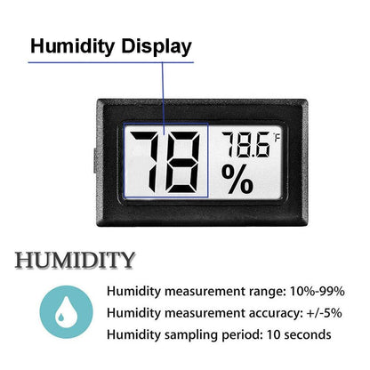 2-Pack: Mini Digital Hygrometer Gauge Indoor Thermometer Household Appliances refund_fee:800